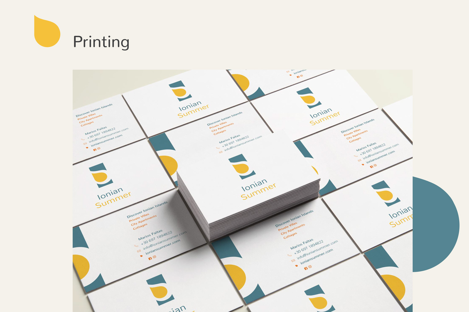 motivar portfolio branding ionian summer printing