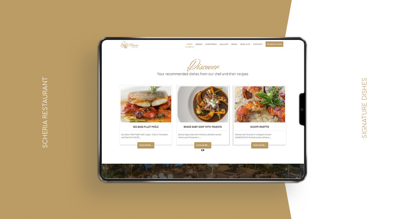 scheria restaurant motivar projects ipad device